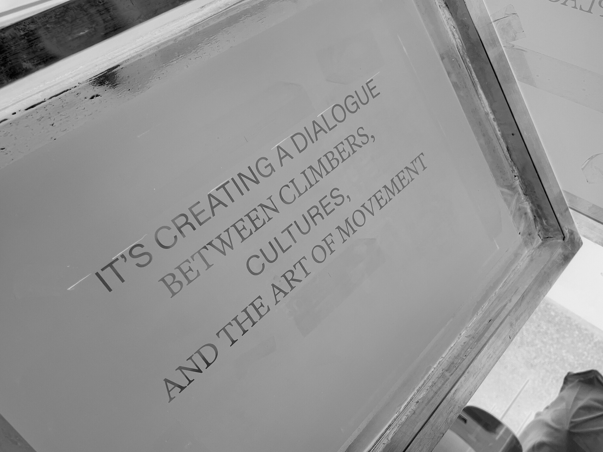 Arc'teryx Beta Launch Event screen prints